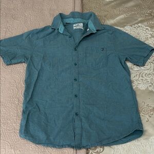 Billabong Teal Casual Button Down Shirt